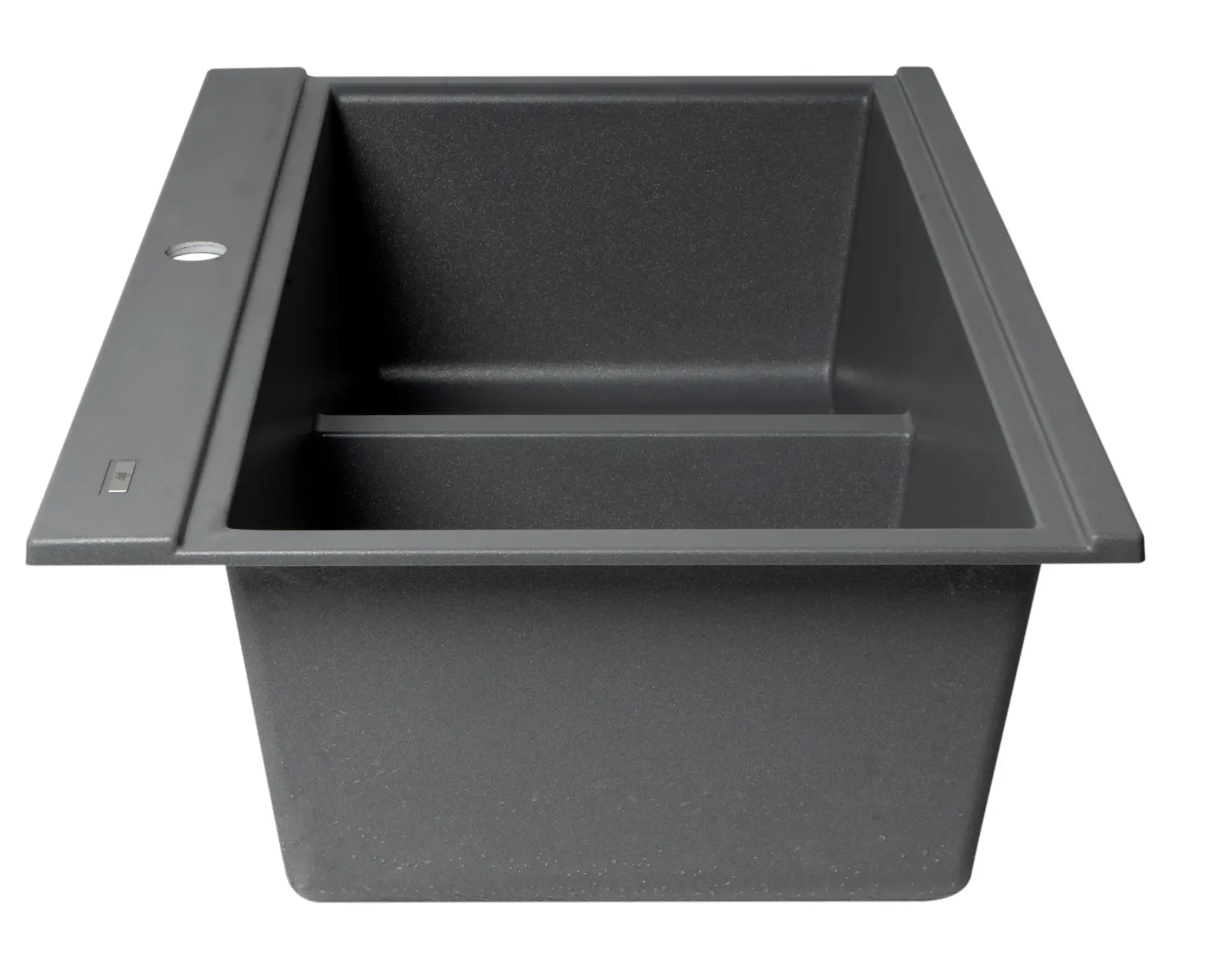 ALFI 34" Drop In Granite Composite Workstation Kitchen Sink with Accessories, 50/50 Double Bowl, Titanium, 1 Faucet Hole, AB3418DBDI-T