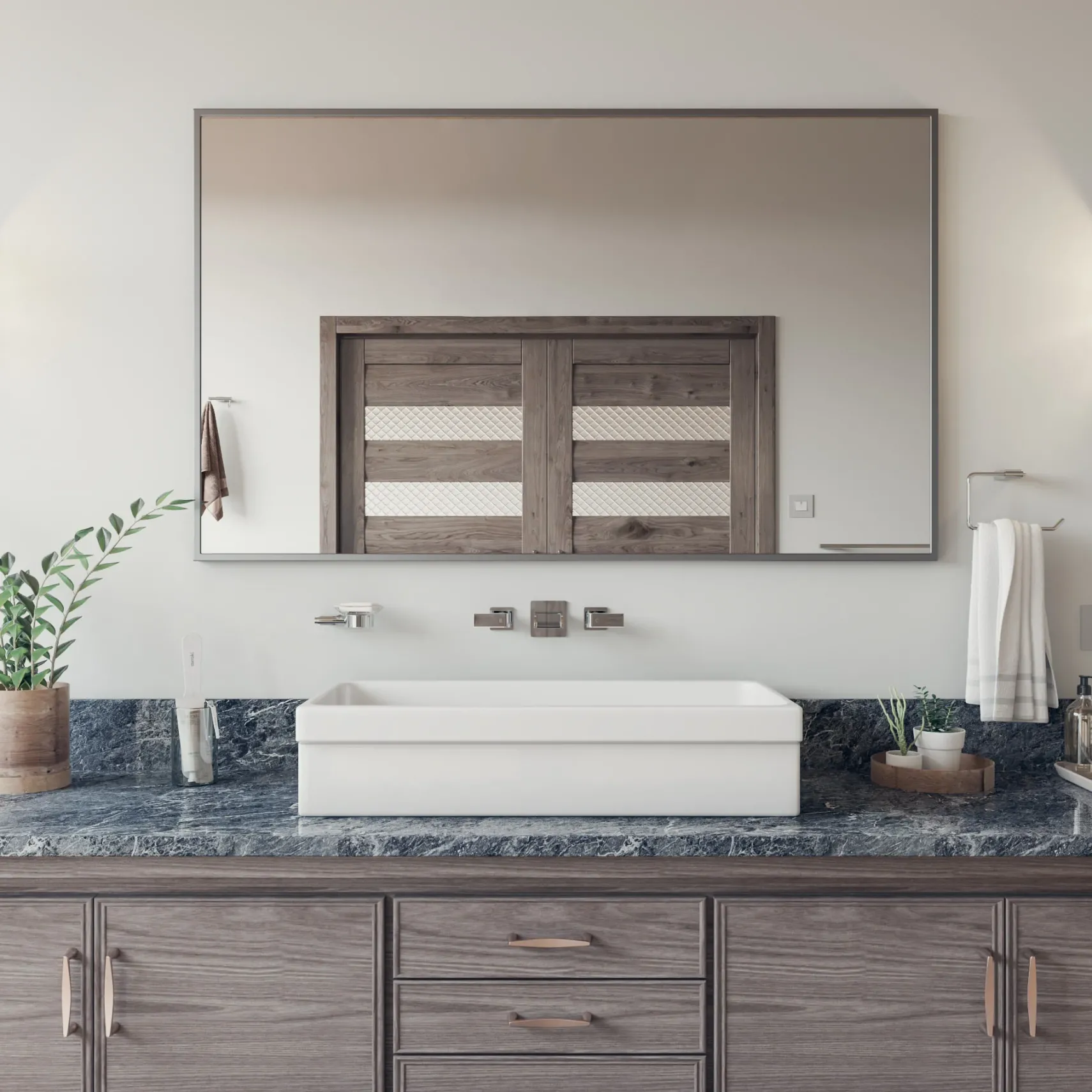 ALFI 36" White Above Mount Fireclay Bath Trough Sink, AB36TR