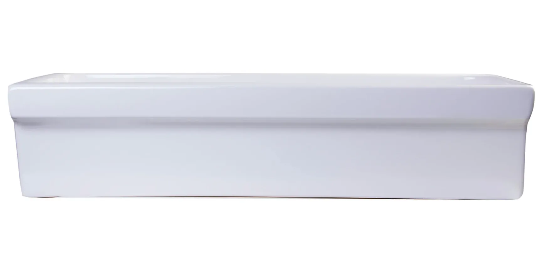ALFI 36" White Above Mount Fireclay Bath Trough Sink, AB36TR