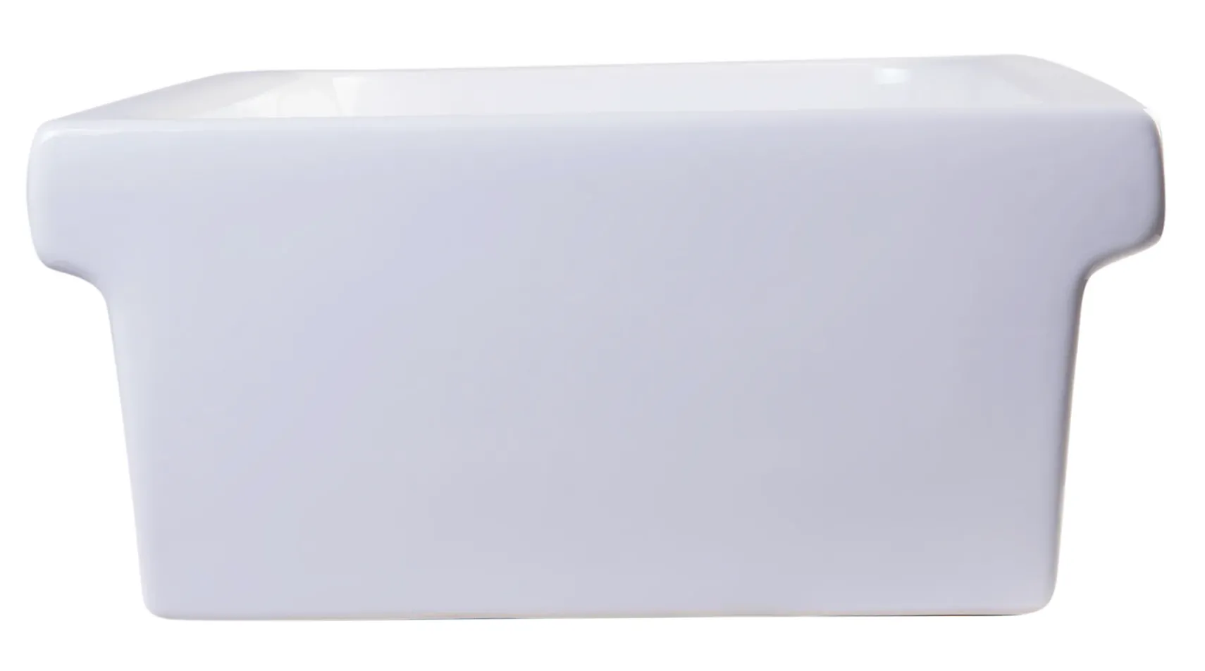 ALFI 36" White Above Mount Fireclay Bath Trough Sink, AB36TR