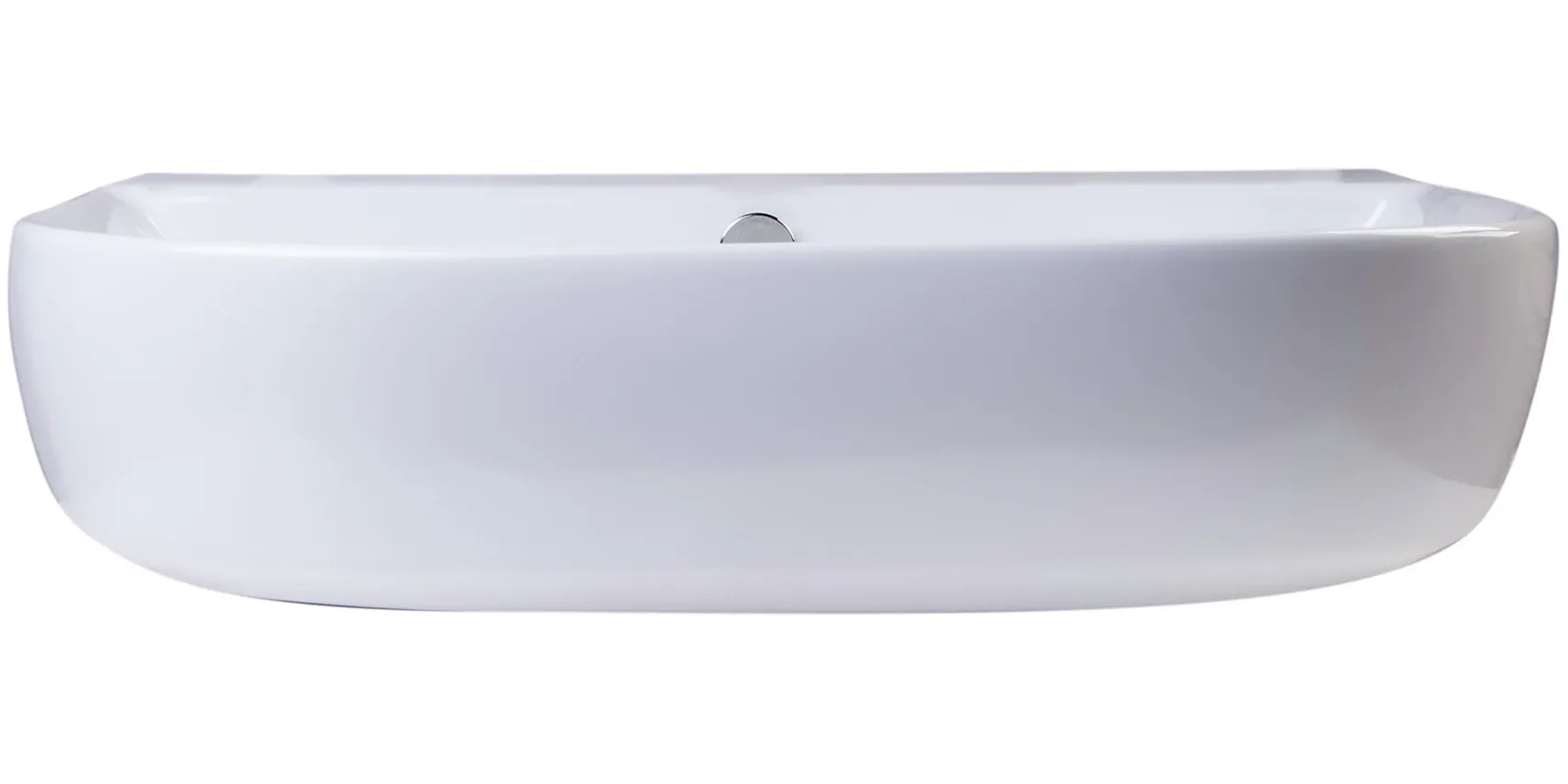 ALFI 24" White D-Bowl Porcelain Wall Mounted Bath Sink, AB111