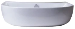 ALFI 20" White D-Bowl Porcelain Wall Mounted Bath Sink, AB110