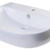 ALFI 28" White D-Bowl Porcelain Wall Mounted Bath Sink, AB112