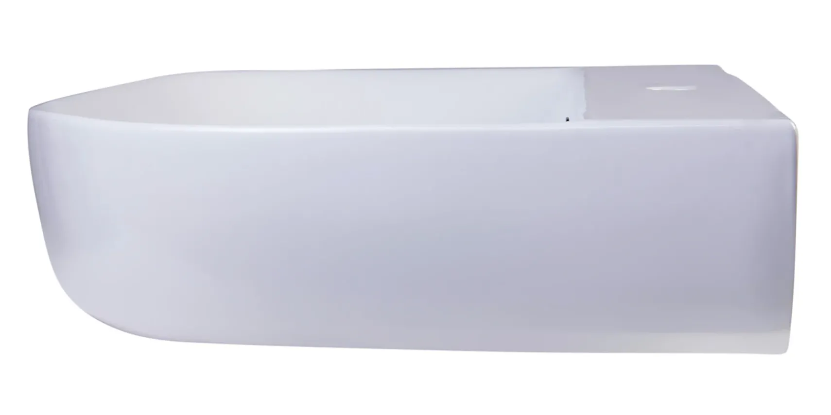 ALFI 28" White D-Bowl Porcelain Wall Mounted Bath Sink, AB112