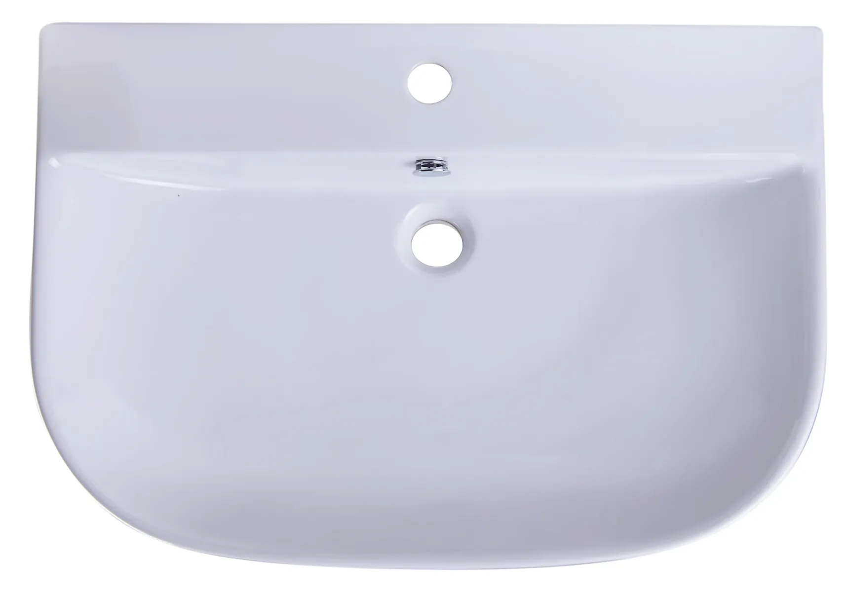 ALFI 28" White D-Bowl Porcelain Wall Mounted Bath Sink, AB112