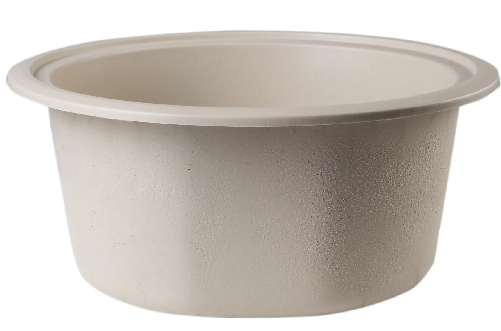 ALFI Biscuit 17" Drop-In Round Granite Composite Kitchen Prep Sink, AB1717DI-B