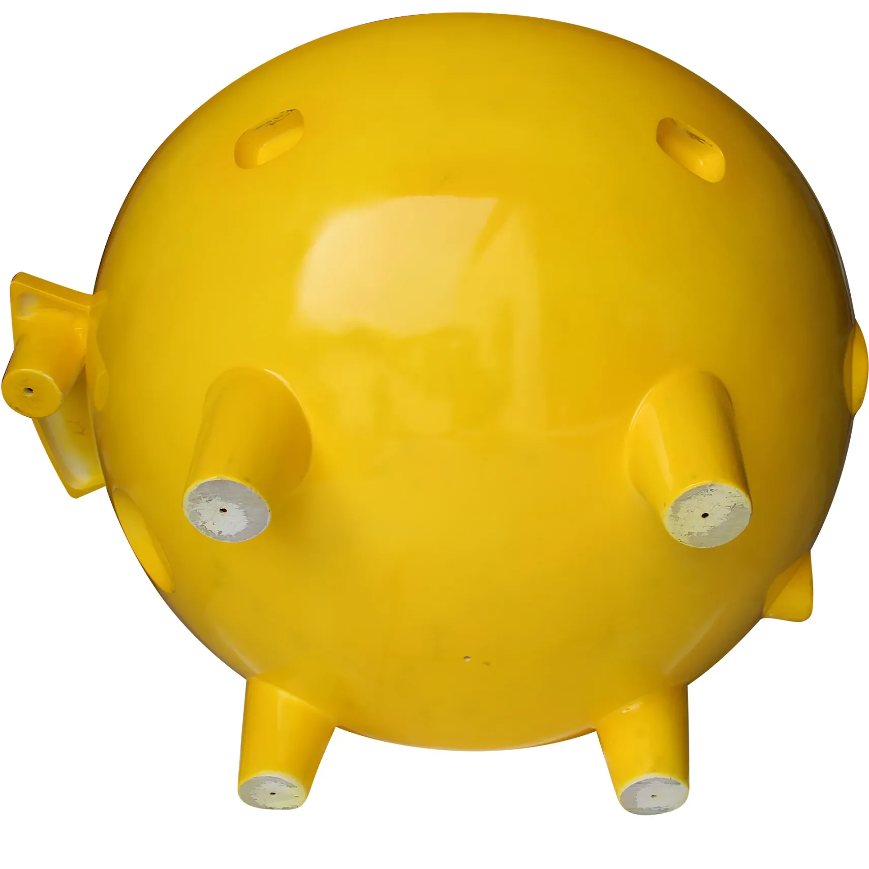 ALFI brand 63" Acrylic Free Standing Circle Bathtub, Yellow, FireHotTub-YE