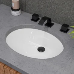 ALFI brand 1.2 GPM Cube Curved Spout Bathroom Faucet, Modern, Black Matte, AB1326-BM