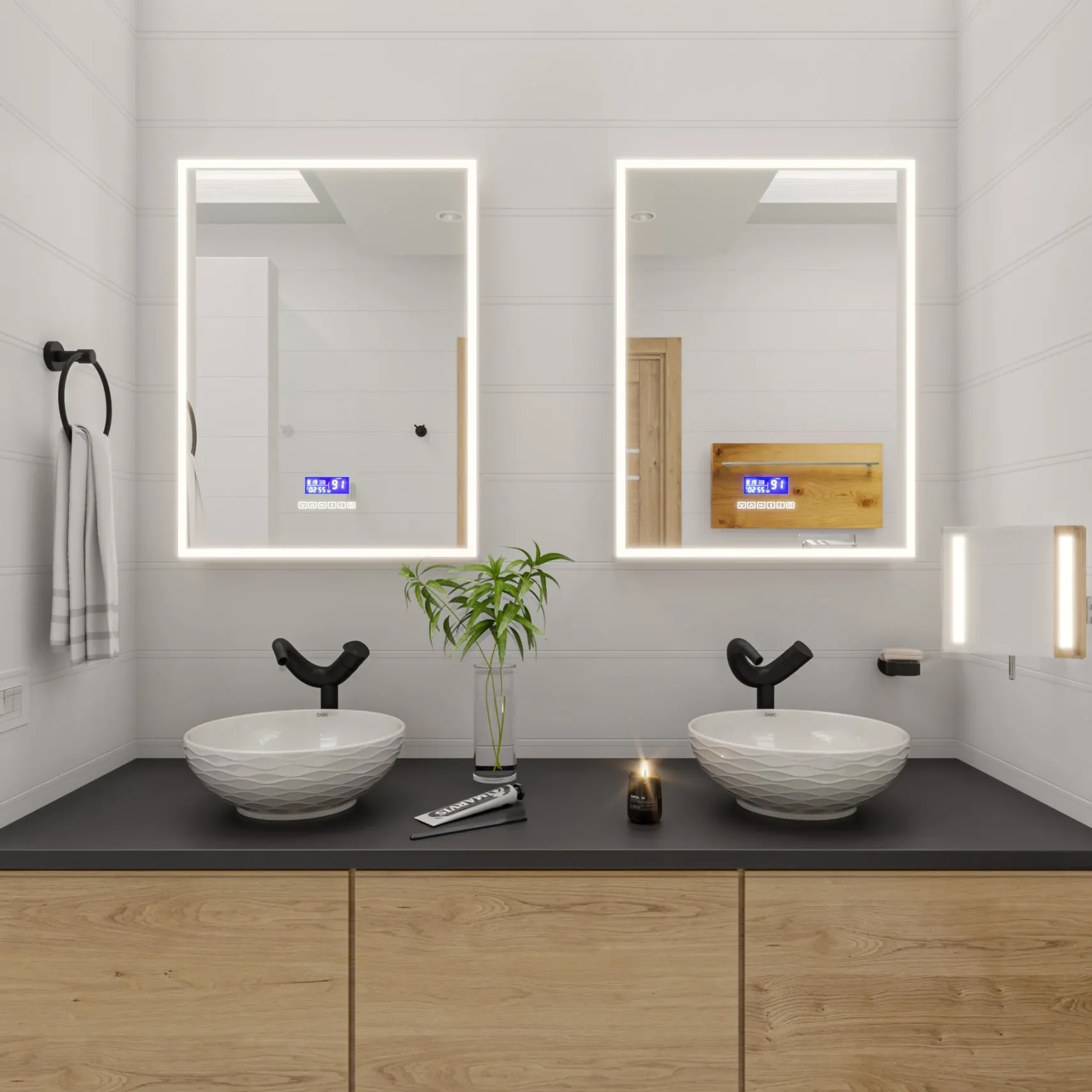 ALFI brand 1.2 GPM Lever Curved Spout Bathroom Faucet, Modern, Black Matte, AB1570-BM