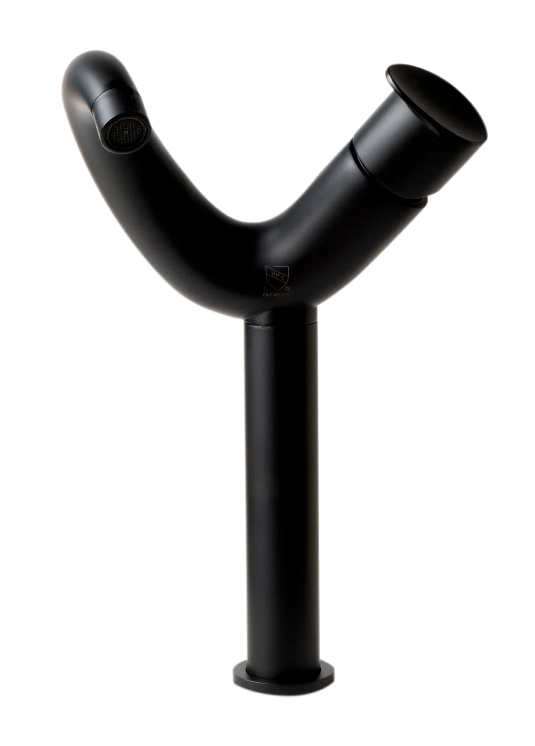 ALFI brand 1.2 GPM Lever Curved Spout Bathroom Faucet, Modern, Black Matte, AB1570-BM