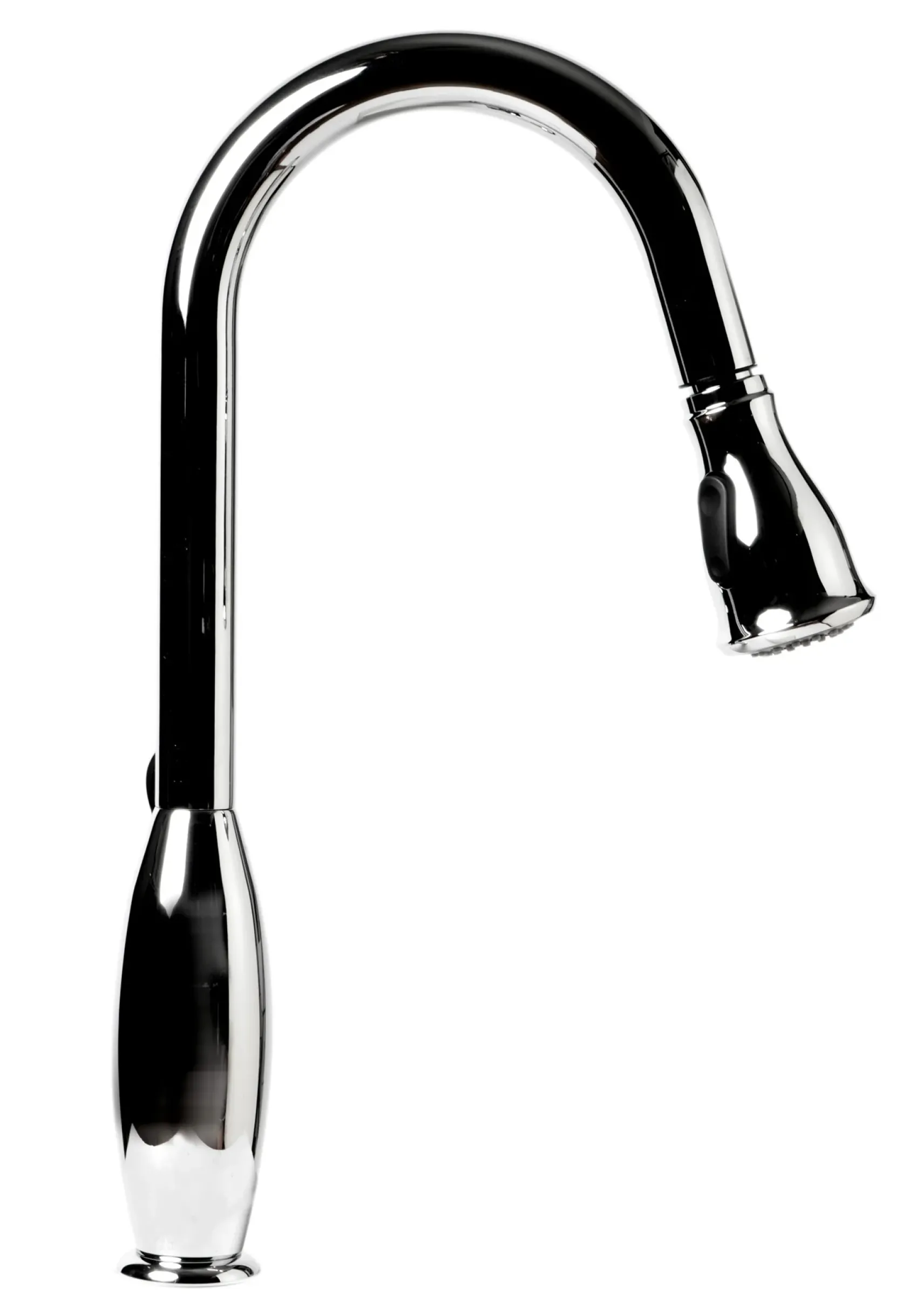 ALFI brand 1.8 GPM Lever Gooseneck Spout Touch Kitchen Faucet, Gray, Pull Down, Polished Chrome, Traditional, ABKF3783-PC