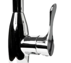 ALFI brand 1.8 GPM Lever Gooseneck Spout Touch Kitchen Faucet, Gray, Pull Down, Polished Chrome, Traditional, ABKF3783-PC