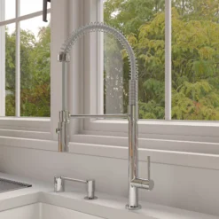 ALFI brand 1.8 GPM Lever Gooseneck Spout Touch Kitchen Faucet, Modern, Gray, Polished Chrome, ABKF3732-PC
