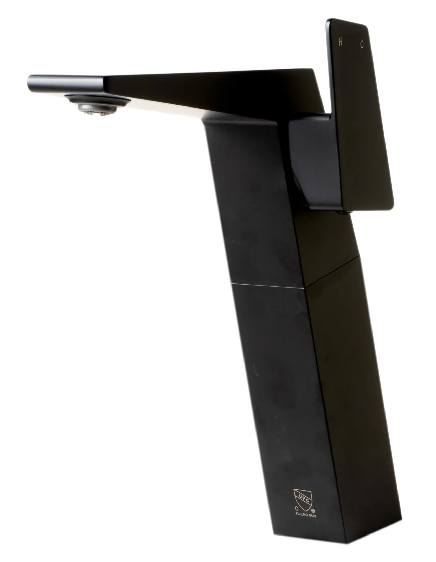 ALFI brand 1.2 GPM Lever Straight Spout Bathroom Faucet, Modern, Black Matte, AB1475-BM