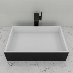 ALFI brand 1.2 GPM Lever Straight Spout Bathroom Faucet, Modern, Black Matte, AB1475-BM