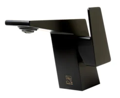 ALFI brand 1.2 GPM Lever Straight Spout Bathroom Faucet, Modern, Black Matte, AB1470-BM
