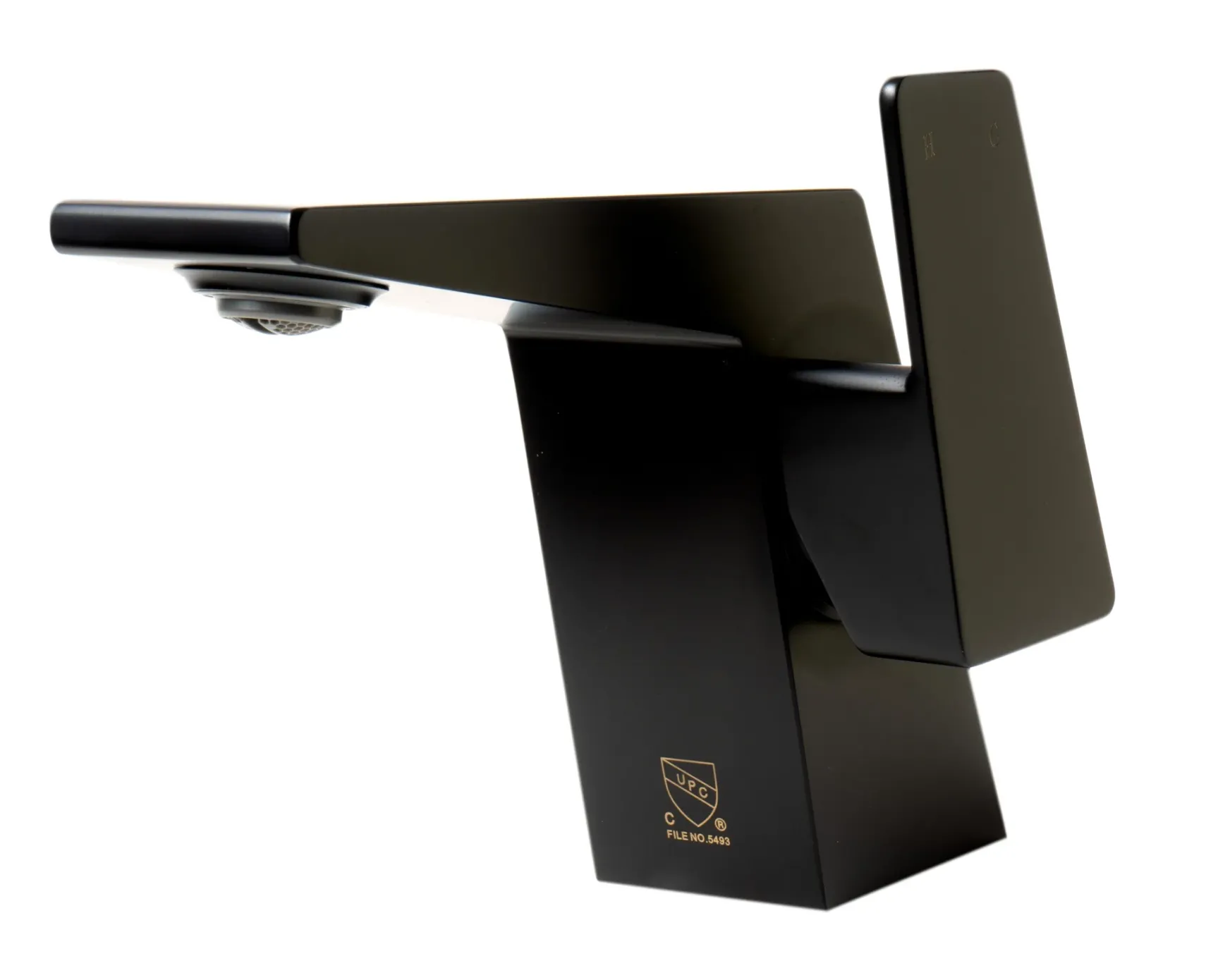 ALFI brand 1.2 GPM Lever Straight Spout Bathroom Faucet, Modern, Black Matte, AB1470-BM