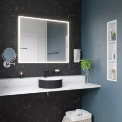 ALFI brand 1.2 GPM Lever Straight Spout Bathroom Faucet, Modern, Black Matte, AB1470-BM
