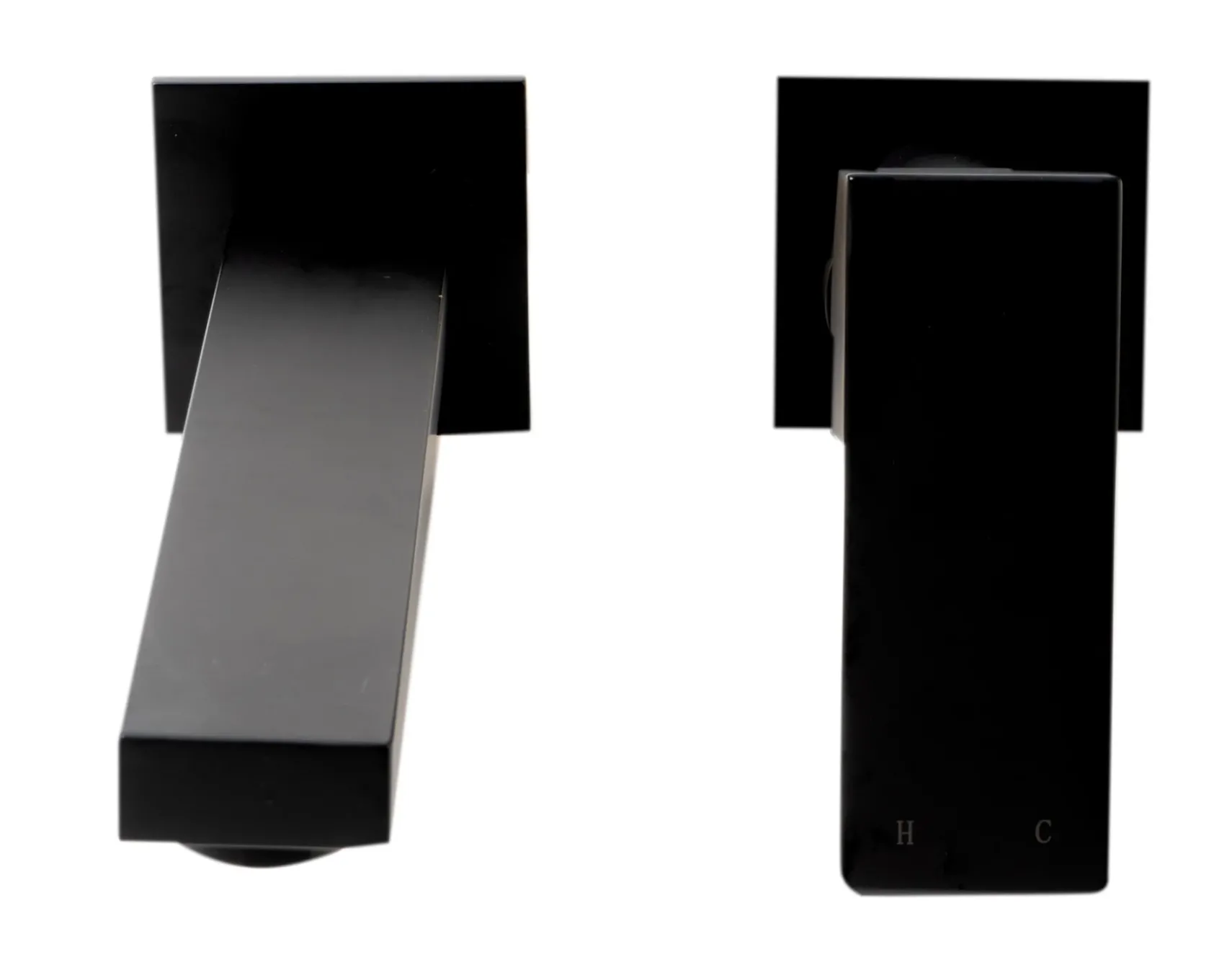 ALFI brand 1.2 GPM Lever Straight Spout Bathroom Faucet, Modern, Black Matte, AB1468-BM