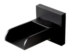 ALFI brand 1.2 GPM Lever Waterfall Spout Bathroom Faucet, Modern, Black Matte, AB1796-BM