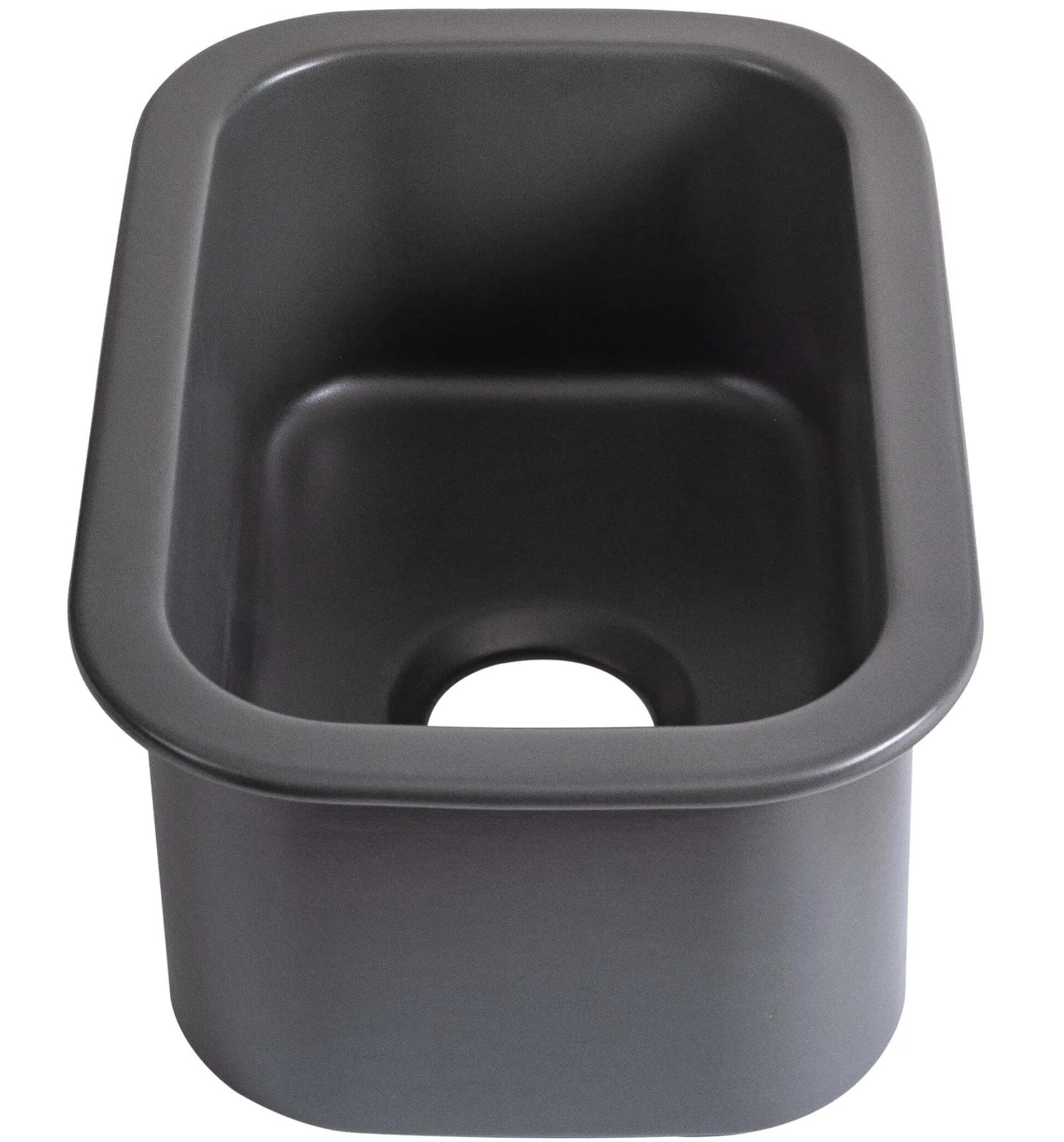 ALFI brand 19" Rectangle Fireclay Bar/Prep Sink, Gray Matte, ABF1319UD-GM
