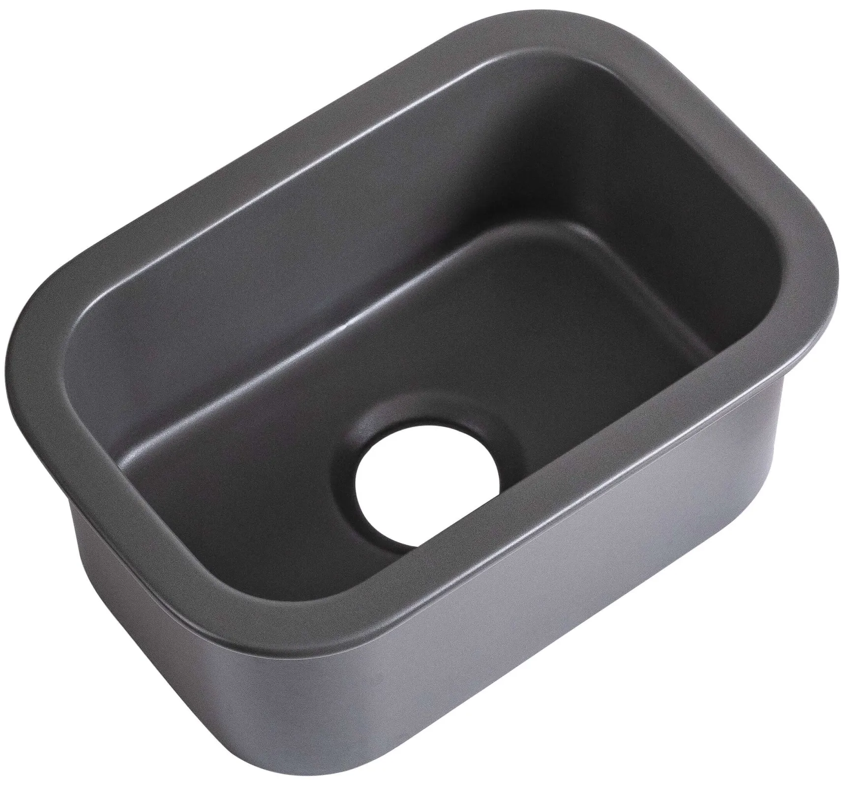 ALFI brand 19" Rectangle Fireclay Bar/Prep Sink, Gray Matte, ABF1319UD-GM