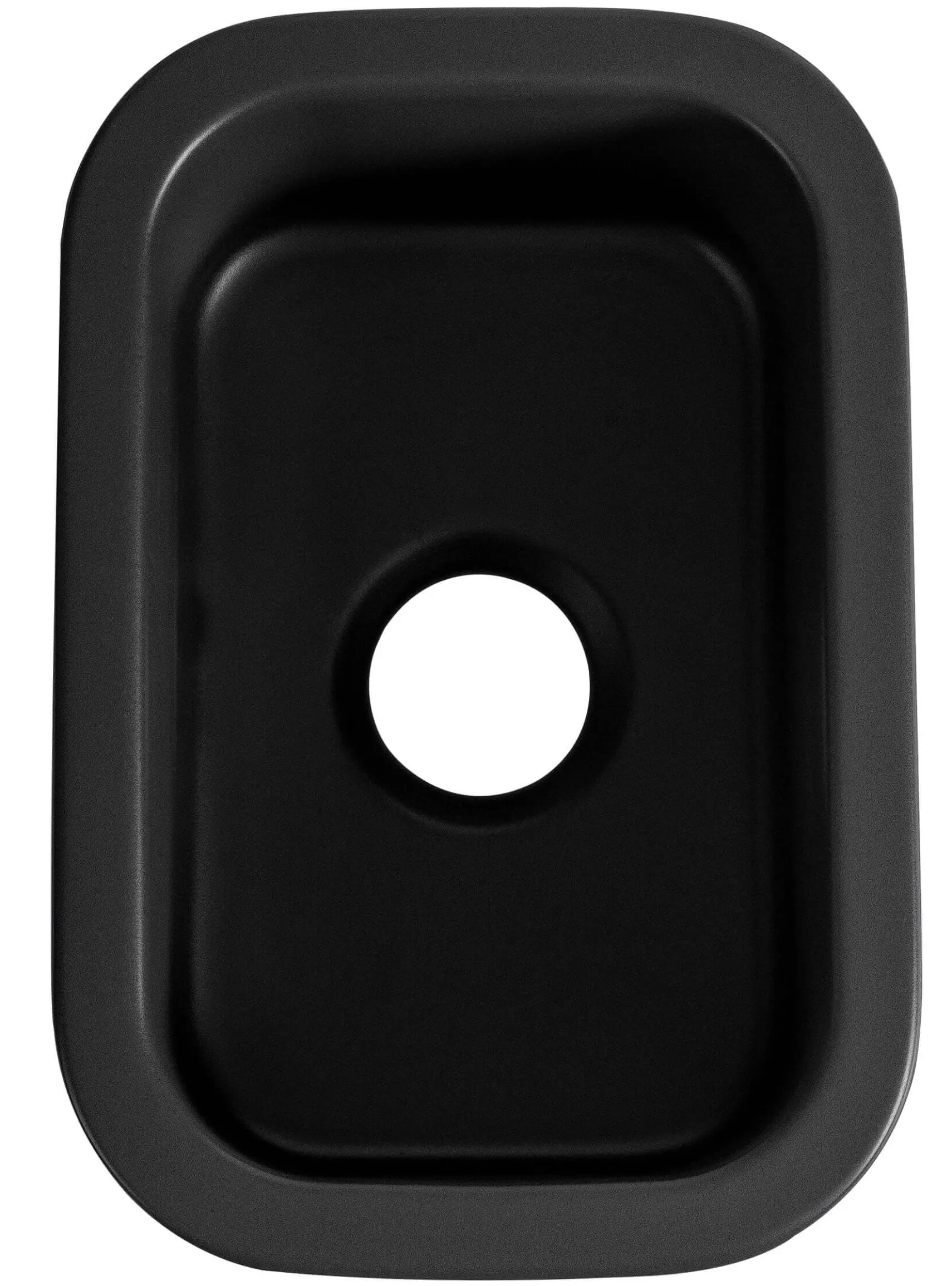 ALFI brand 19" Rectangle Fireclay Bar/Prep Sink, Black Matte, ABF1319UD-BM