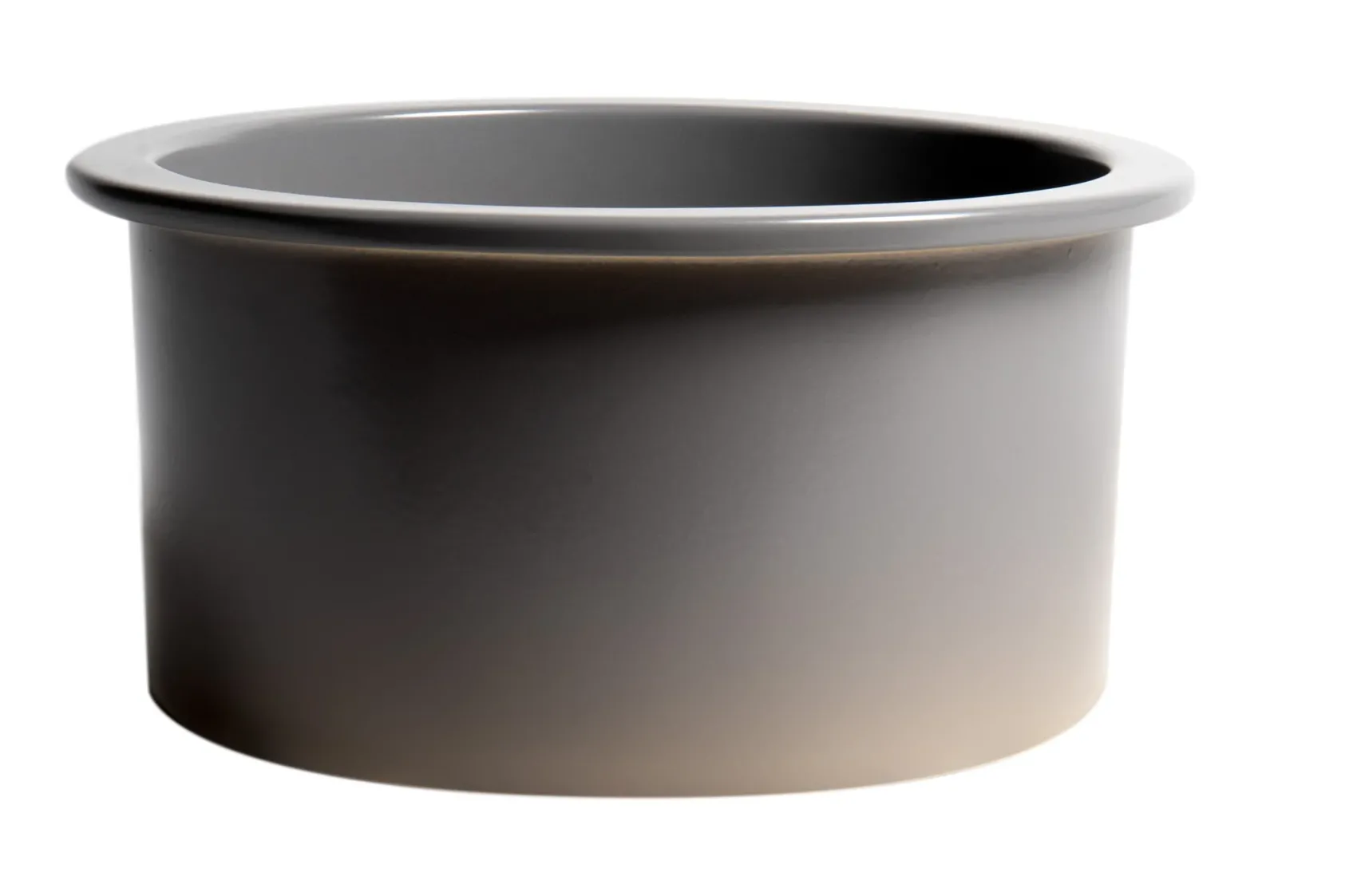 ALFI brand 19" Round Fireclay Bar/Prep Sink, Gray Matte, ABF1818R-GM