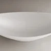 ALFI brand 71" Solid Surface Resin Free Standing Oval Bathtub, Hammock Style, White Matte, AB9991