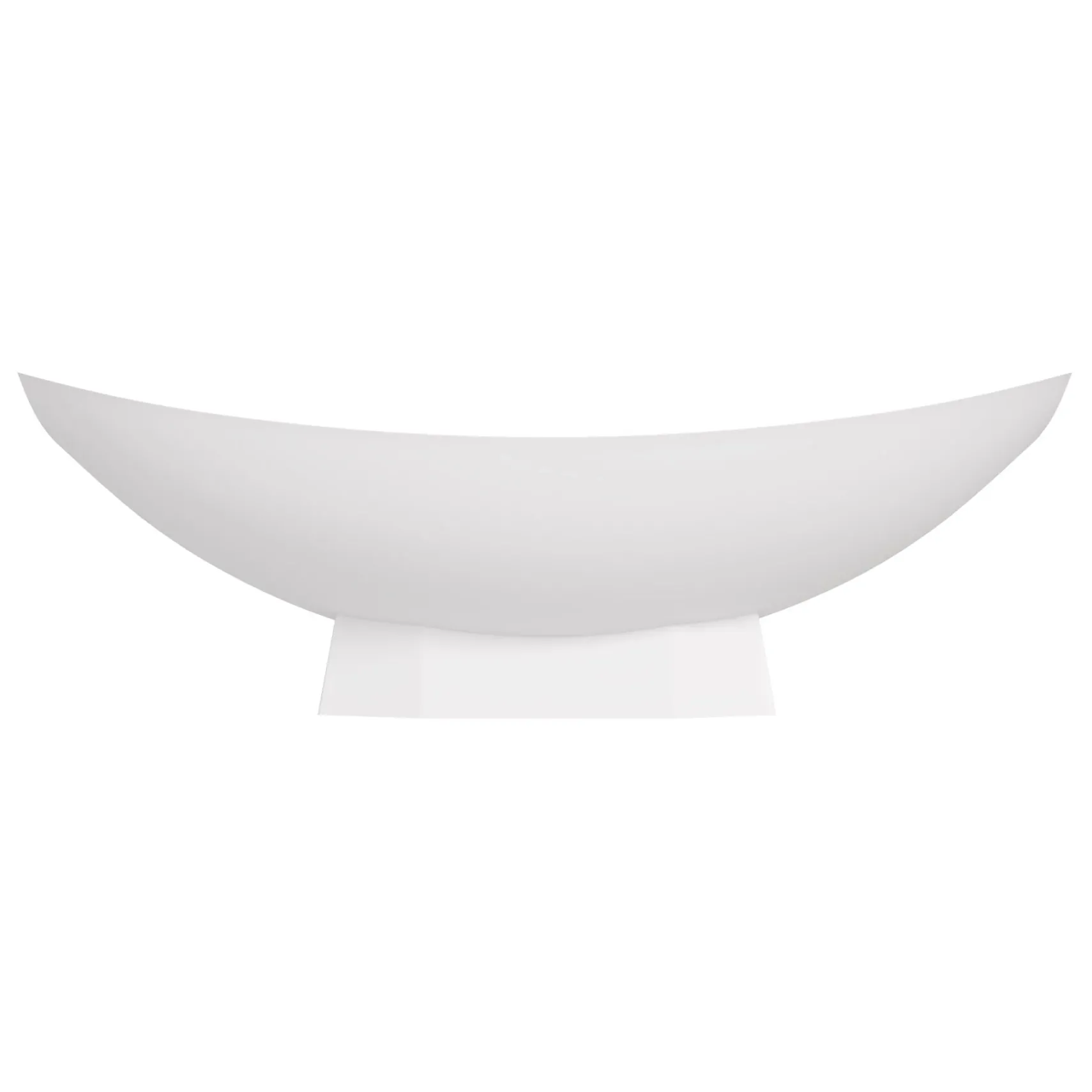 ALFI brand 71" Solid Surface Resin Free Standing Oval Bathtub, Hammock Style, White Matte, AB9992