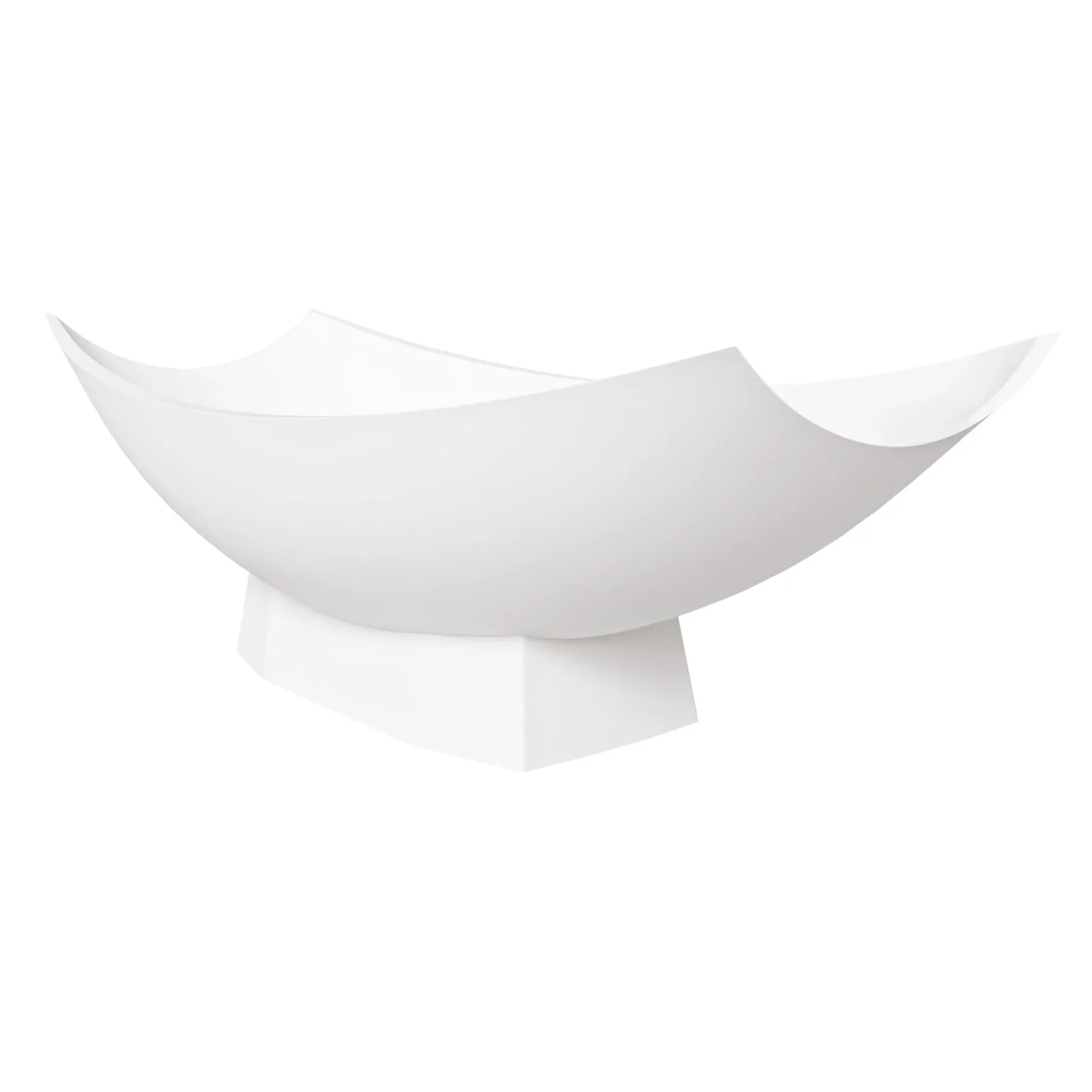 ALFI brand 71" Solid Surface Resin Free Standing Oval Bathtub, Hammock Style, White Matte, AB9992