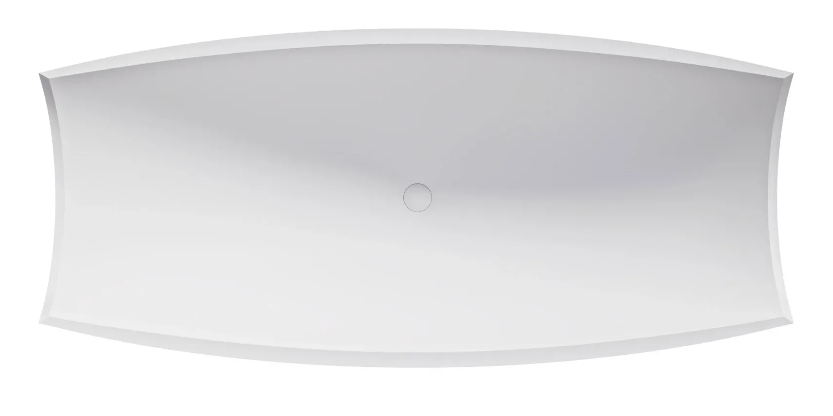 ALFI brand 71" Solid Surface Resin Free Standing Oval Bathtub, White Matte, HammockTub2-WM