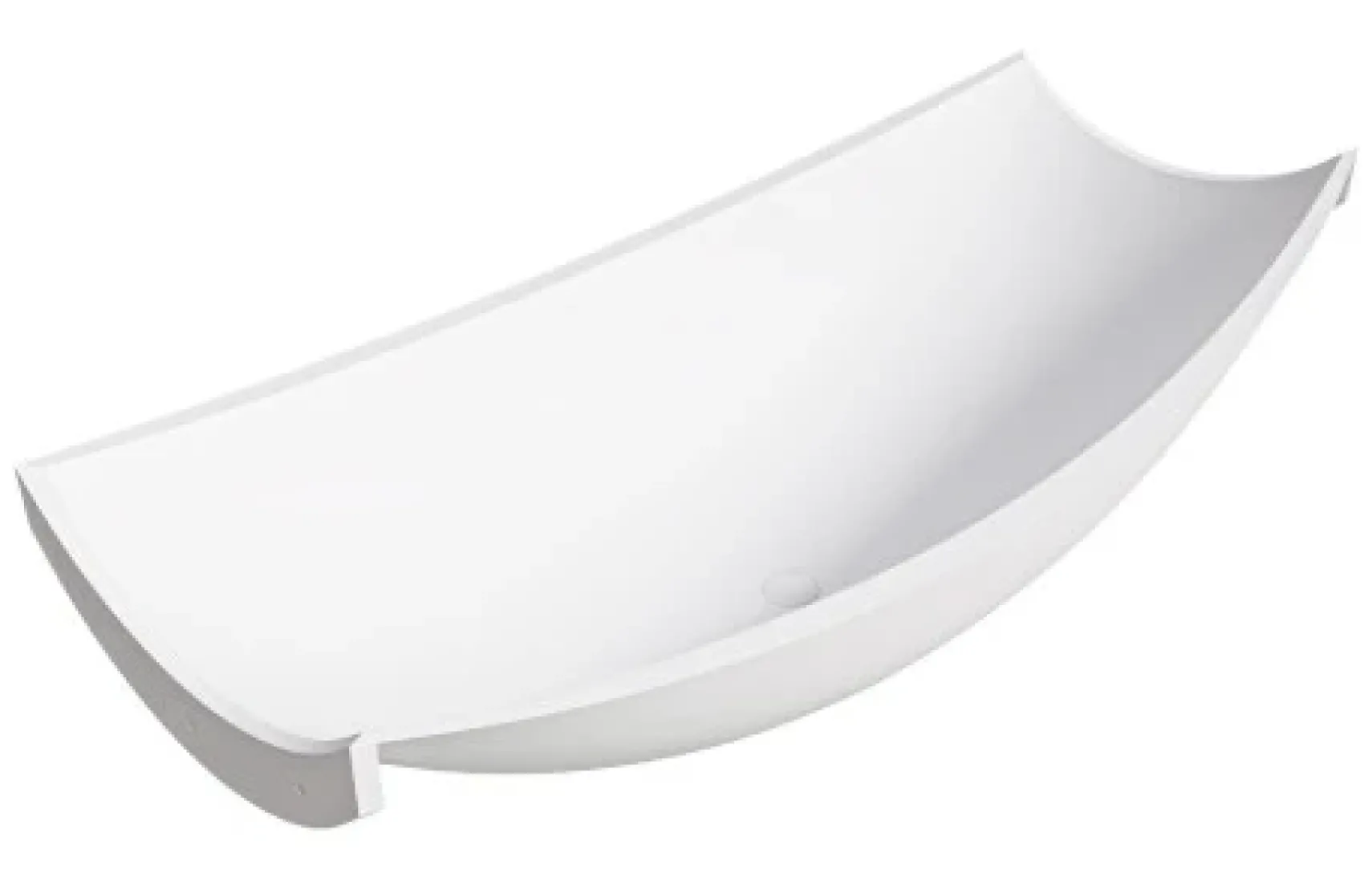 ALFI brand 71" Solid Surface Resin Free Standing Oval Bathtub, White Matte, HammockTub2-WM