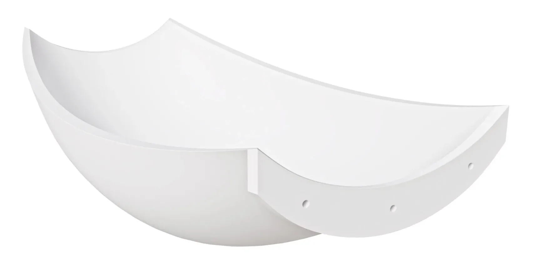 ALFI brand 71" Solid Surface Resin Free Standing Oval Bathtub, White Matte, HammockTub2-WM
