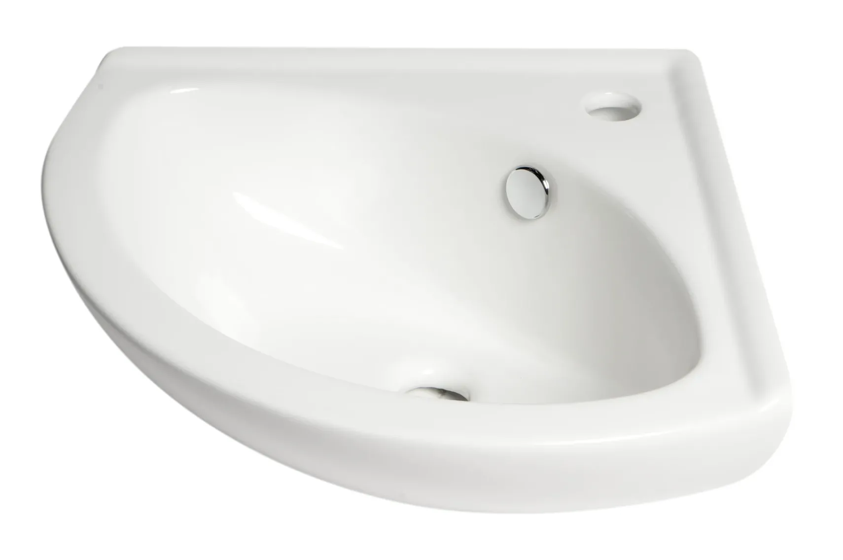 ALFI brand 22" x 18.63" Oval Wall Mount Porcelain Bathroom Sink, White, 1 Faucet Hole, ABC120