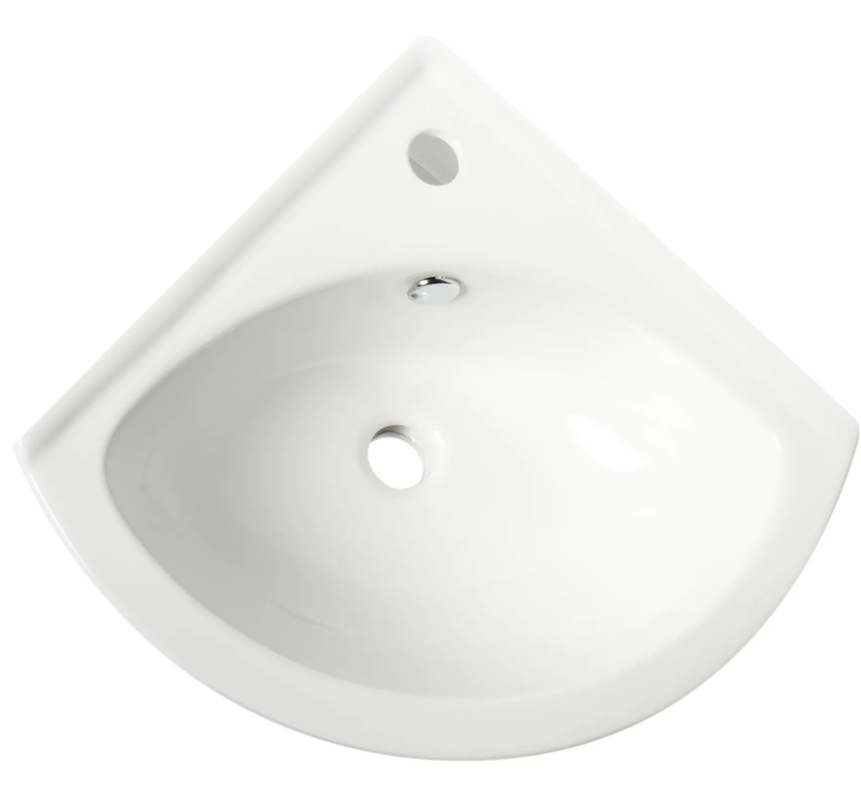 ALFI brand 22" x 18.63" Oval Wall Mount Porcelain Bathroom Sink, White, 1 Faucet Hole, ABC120