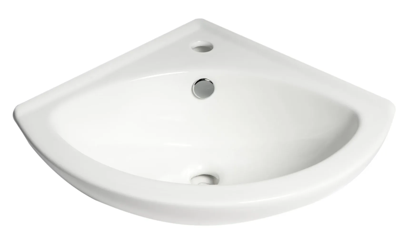 ALFI brand 22" x 18.63" Oval Wall Mount Porcelain Bathroom Sink, White, 1 Faucet Hole, ABC120