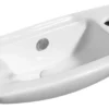 ALFI brand 20.25" x 9.88" Rectangle Wall Mount Porcelain Bathroom Sink, White, 1 Faucet Hole, ABC115