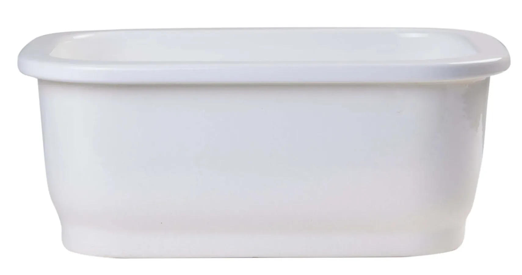 ALFI brand AB1218 Small Rectangular Fireclay Undermount or Drop In Prep / Bar Sink