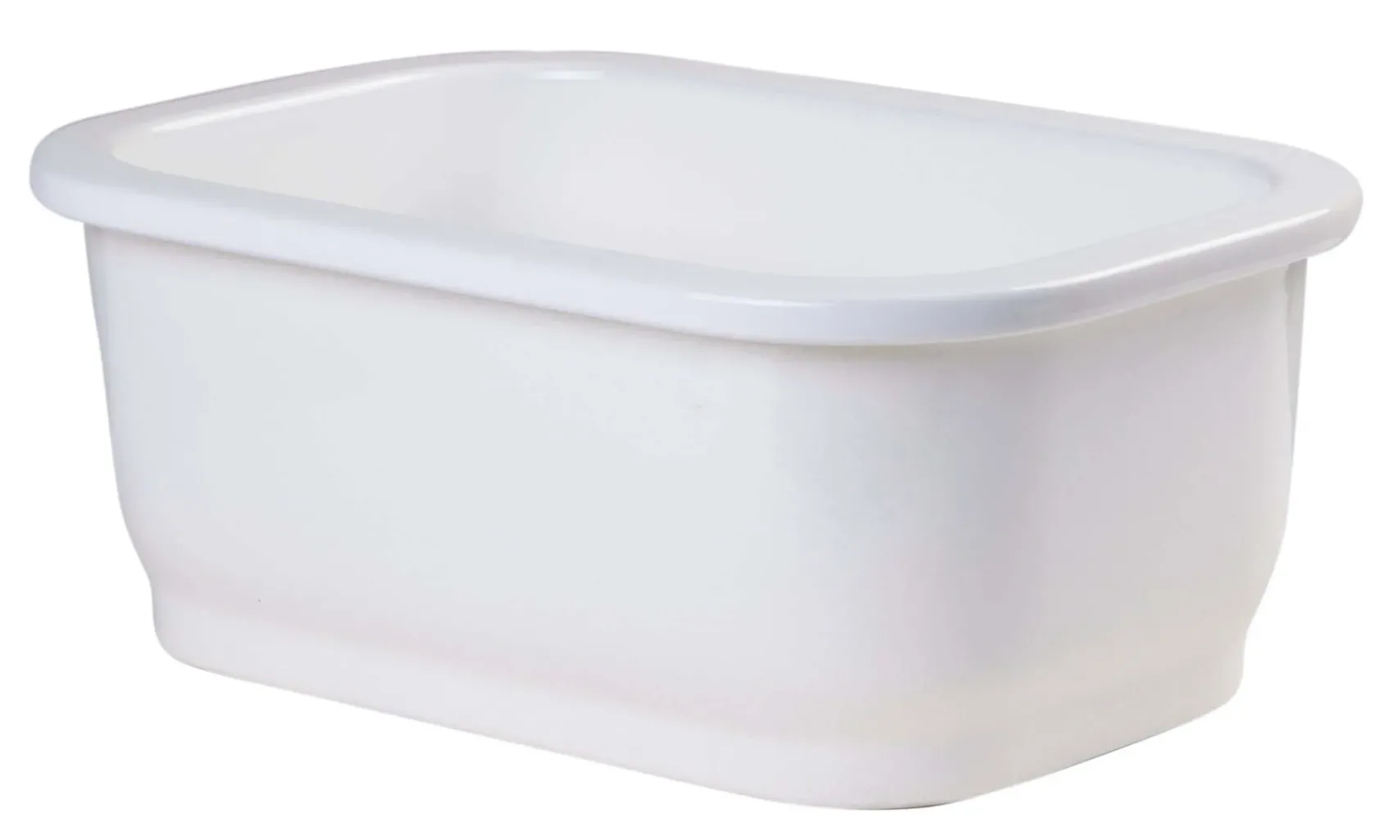 ALFI brand AB1218 Small Rectangular Fireclay Undermount or Drop In Prep / Bar Sink