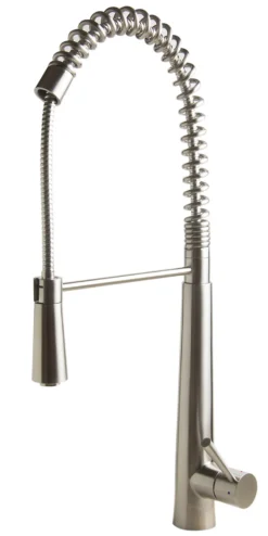ALFI brand AB2039 Solid Stainless Steel Commercial Spring Kitchen Faucet