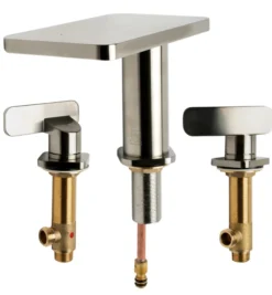 ALFI brand AB1884-BN Brushed Nickel Two-Handle 8" Widespread Bathroom Faucet