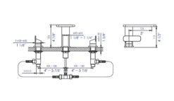 ALFI brand AB1884-BN Brushed Nickel Two-Handle 8" Widespread Bathroom Faucet