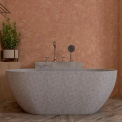 ALFI brand AB2503-BN Brushed Nickel Deck Mounted Tub Filler with Hand Held Showerhead