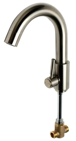 ALFI brand AB2503-BN Brushed Nickel Deck Mounted Tub Filler with Hand Held Showerhead