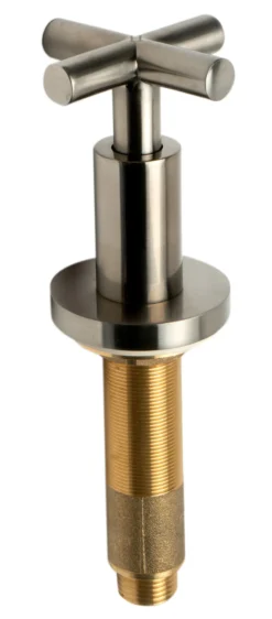 ALFI brand AB2503-BN Brushed Nickel Deck Mounted Tub Filler with Hand Held Showerhead