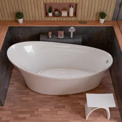 ALFI brand AB2879-BN Brushed Nickel Deck Mounted Tub Filler with Hand Held Showerhead
