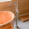 ALFI brand AB2553-BN Brushed Nickel Free Standing Floor Mounted Bath Tub Filler