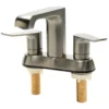 ALFI brand AB1493-BN Brushed Nickel Two-Handle 4'' Centerset Bathroom Faucet