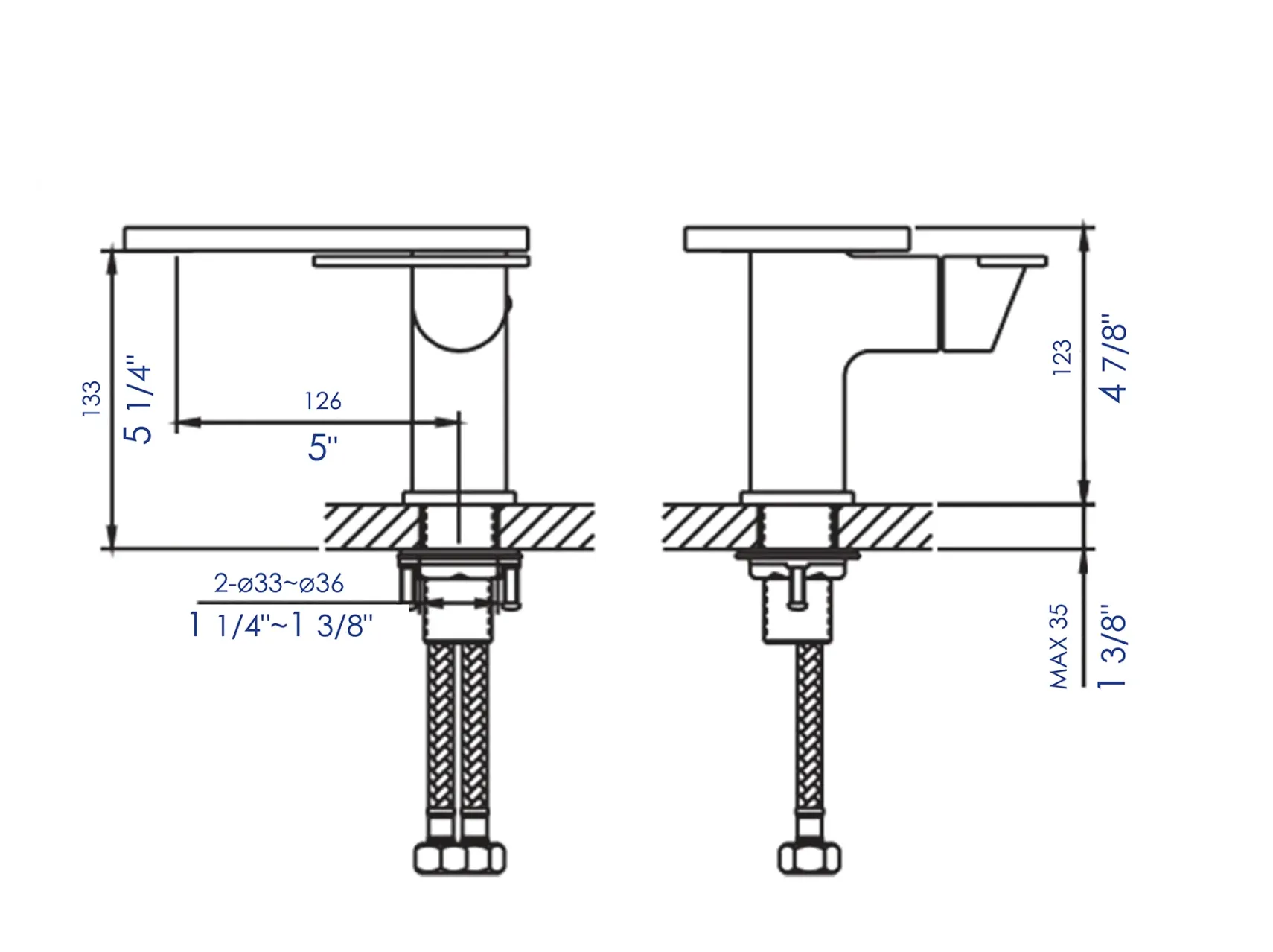 ALFI brand AB1882-BN Brushed Nickel Single-Lever Bathroom Faucet